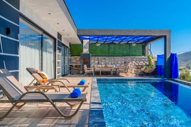 Villa Acar, Korunaklı Havuz & Jakuzi, 4 Kişilik 3