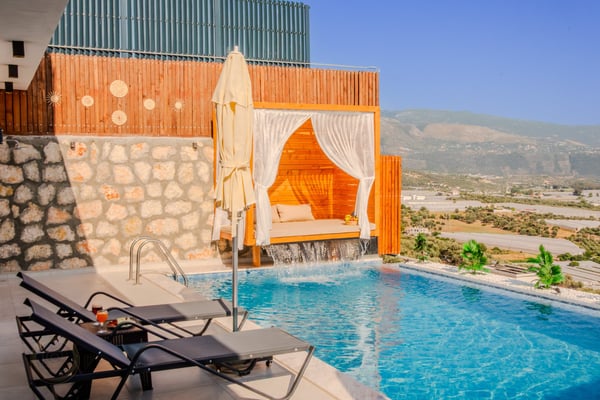 Villa İzanagi-2, Kalkan Bölgesinde, Sauna ve Jakuzili ve 2 Odalı 3
