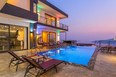 Villa Geçit, Deniz Manzaralı, Korunaklı Havuz & Çift Jakuzi, Sauna 1
