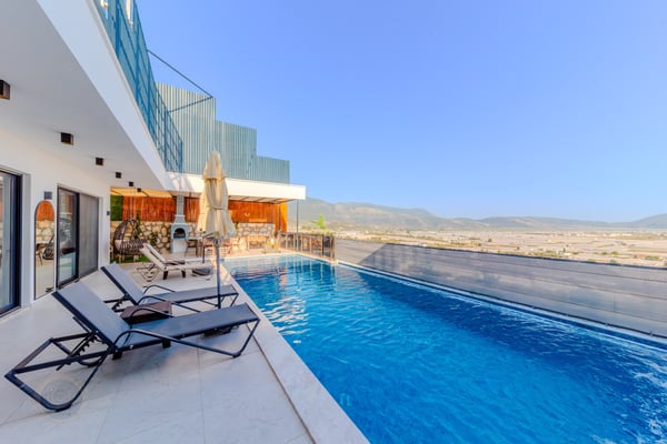 Villa İzanagi-1, Kalkan Bölgesinde, Jakuzi, Sauna ve Sonsuzluk Havuzlu Lüks Vİlla 3
