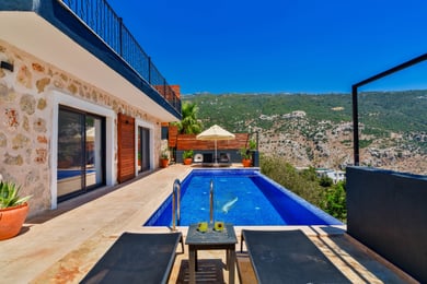 Villa Maki-2, İki Odalı, Sauna ve Kapalı Jakuzili Havuzlu Lüks Villa 3