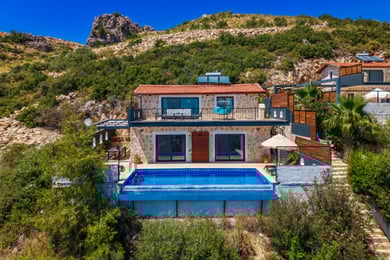 Villa Maki-2, İki Odalı, Sauna ve Kapalı Jakuzili Havuzlu 2