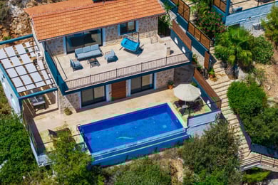 Villa Maki-2, İki Odalı, Sauna ve Kapalı Jakuzili Havuzlu 1