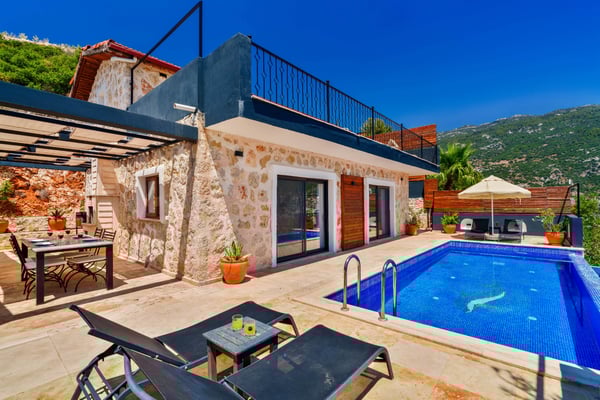 Villa Maki-2, İki Odalı, Sauna ve Kapalı Jakuzili Havuzlu Lüks Villa 1