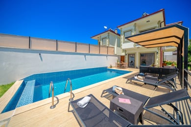 Villa Unedo-2, Korunaklı Havuzlu, Doğa İçerisinde, Jakuzili Villa 1