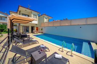 Villa Unedo-1, Korunaklı Havuzlu, Doğa İçerisinde, Jakuzili Villa 3