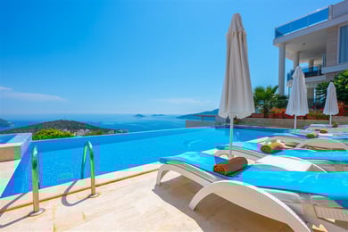 Villa Pegasus, 6 Odalı, Deniz Manzaralı, Teras Barlı, Lüks Tasarım 1