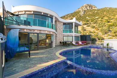Villa Ahenk, Geniş Korunaklı Havuzlu, Deniz Manzaralı Villa 3