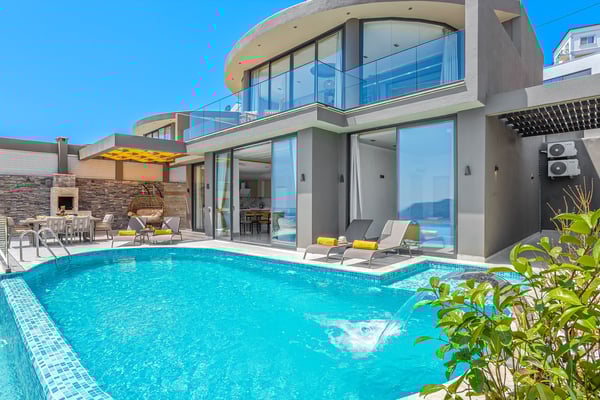Villa Efsun, Deniz Manzaralı, 2 Süit Odalı, Lüks Villa 2