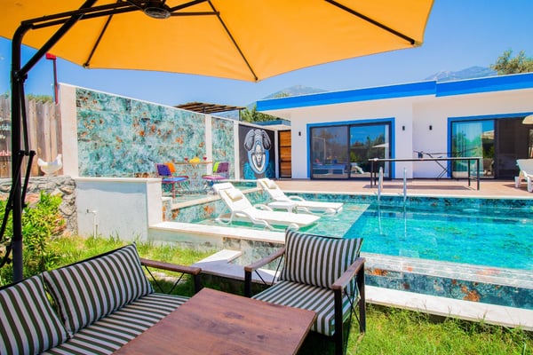 Villa Pomona, Kalkan Bölgesinde, 2 Odalı, Jakuzili 3