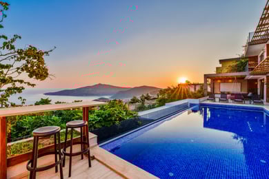 Villa Rocco-1, Deniz Manzaralı, Çift Havuzlu, Lüks Villa 1