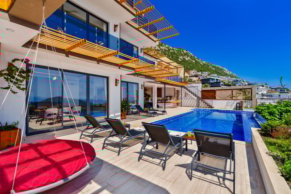 Villa Rocco-1, Deniz Manzaralı, Çift Havuzlu, Lüks Villa 3