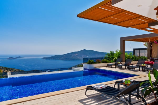 Villa Rocco-1, Deniz Manzaralı, Çift Havuzlu, Lüks Villa 3