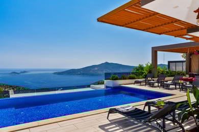 Villa Rocco-1, Deniz Manzaralı, Çift Havuzlu, Lüks Villa 3