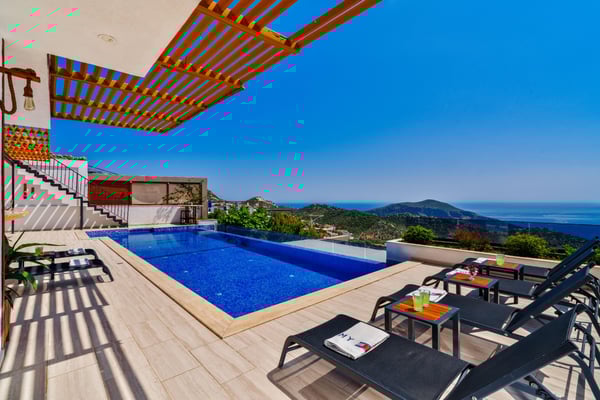 Villa Rocco-1, Deniz Manzaralı, Isıtmalı Kapalı Havuzlu 2