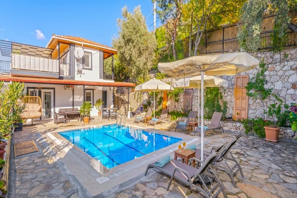 Villa Sedir-1, Doğa İçerisinde, Geniş Havuzlu,Isıtmalı Havuzlu 1