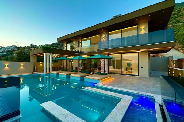 Villa Araz, Kalkan Bölgesinde, 4 Odalı, Jakuzili Villa 1