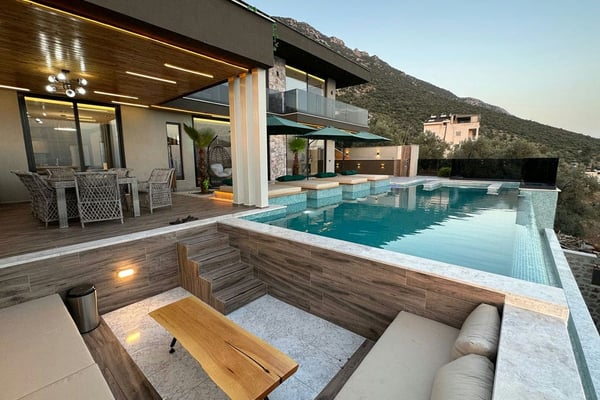 Villa Araz, Kalkan Bölgesinde, 4 Odalı, Jakuzili 2
