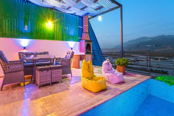 Villa Gök-1, Kalkan Bölgesinde, Jakuzili Korunaklı Villa 3