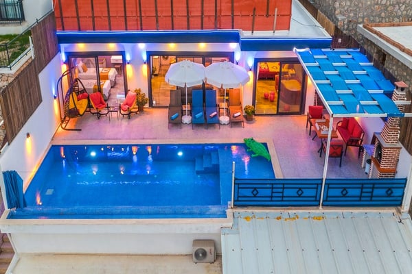 Villa Gök-2, Kalkan Bölgesinde, Jakuzili ve Korunaklı 1