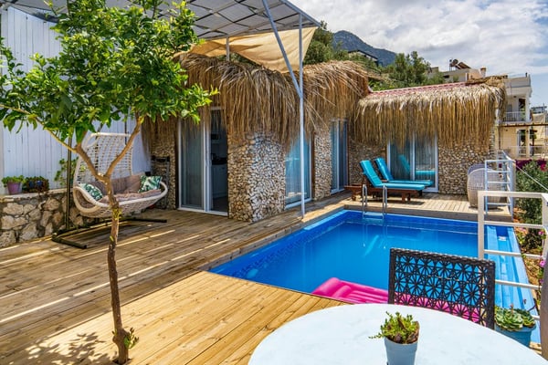 Villa Portakal-3, Kalkan Bölgesinde, Deniz Manzaralı ve 1 Odalı 1