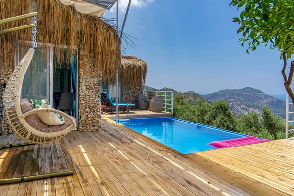 Villa Portakal-3, Kalkan Bölgesinde, Deniz Manzaralı ve 1 Odalı 2