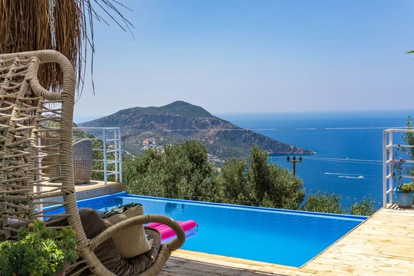Villa Portakal-3, Kalkan Bölgesinde, Deniz Manzaralı ve 1 Odalı 3