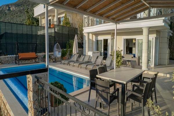 Villa Serefoni-2, Kalkan Kızıltaş`ta Muhteşem Deniz Manzaralı, 8 Kişilik Lüks Villa 1