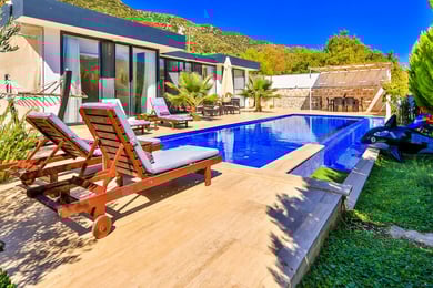 Villa Nam-1, Kalkan`da 4 Kişilik Jakuzili, Kapalı Havuzlu 1
