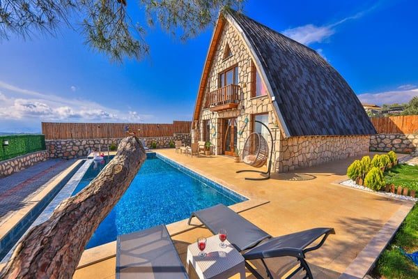 Villa Klas, Patara`da, 2 Odalı, Sauna ve Jakuzili 3