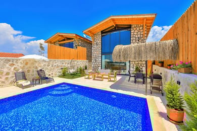 Villa Milano, Patara`da, İki Kişilik, Jakuzili, Muhafazakar Villa 1