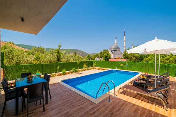 Villa Caka, Kalkan Bölgesinde, 3 Odalı, Jakuzili 2