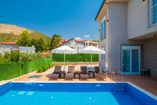 Villa Caka, Kalkan Bölgesinde, 3 Odalı, Jakuzili 3