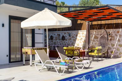Villa Haily-2, Kaş Bölgesinde, 2 Odalı, 5 Kişilik, Jakuzili Villa 3