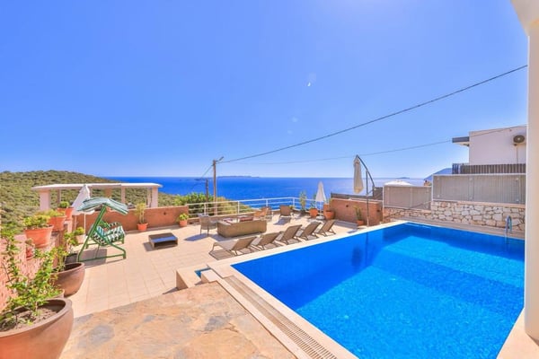 Villa Jump, Kaş Bölgesinde, Doğa ve Deniz Manzaralı Villa 3