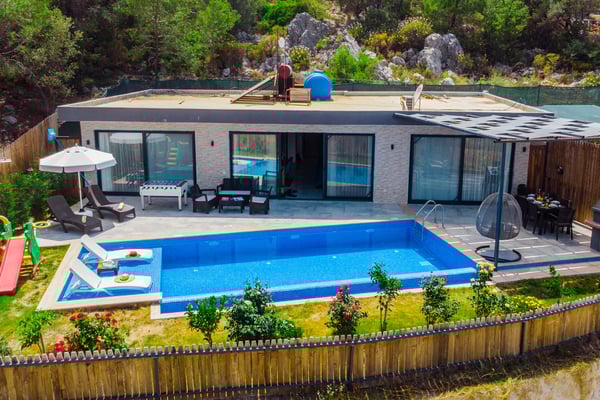 Villa Kaside-2, Patara Bölgesinde, 2 Odalı, Muhafazakar Villa 1