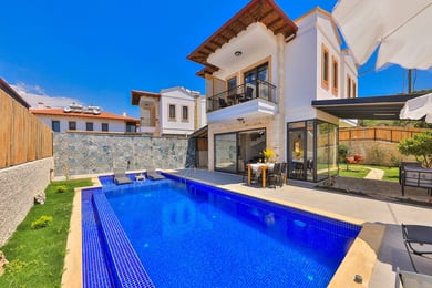 Villa Opera, Kaş Bölgesinde, İki Odalı, Jakuzili 2