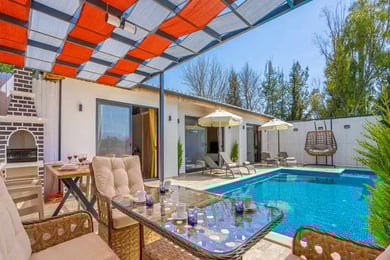 Villa Chakra-2, Kalkan Bölgesinde, 2 Odalı, Muhafazakar Villa 1