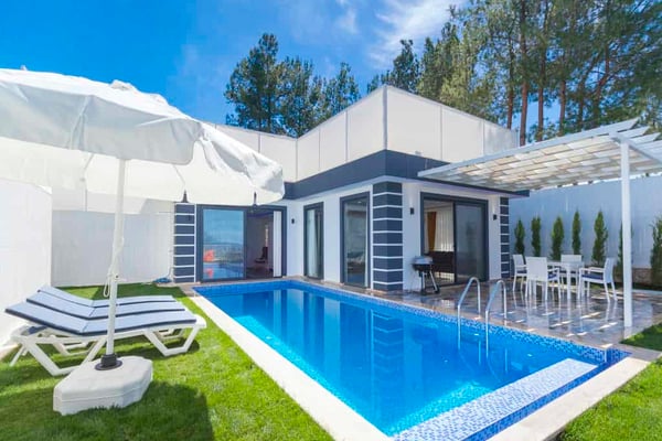 Villa Asyam-2, Kalkan Bölgesinde, Deniz Manzaralı, Isıtmalı Havuzlu 1