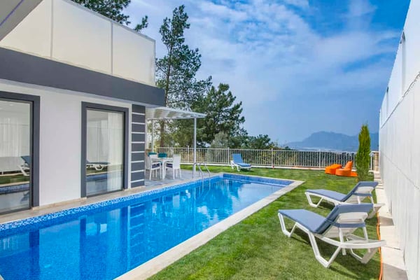 Villa Asyam-2, Kalkan Bölgesinde, Deniz Manzaralı, Isıtmalı Havuzlu 3