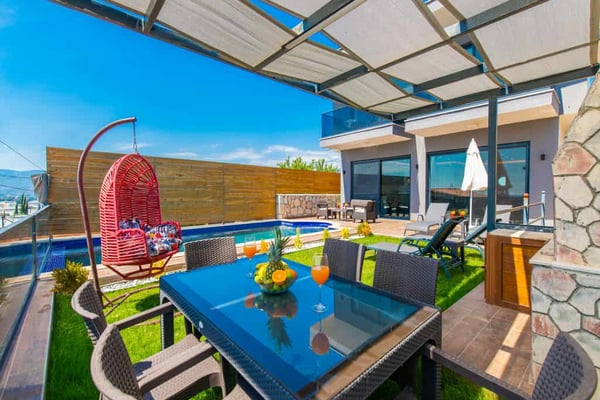Villa Tatiana, Kalkan Bölgesinde, Çift Jakuzili, 2 Odalı, Muhafazakar Villa 3