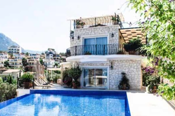 Villa Manşet, Kalkan Bölgesinde, 10 Kişilik, Deniz Manzaralı Villa 1
