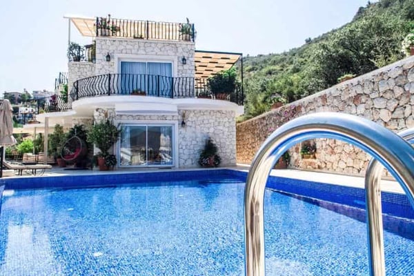 Villa Manşet, Kalkan Bölgesinde, 10 Kişilik, Deniz Manzaralı Villa 2