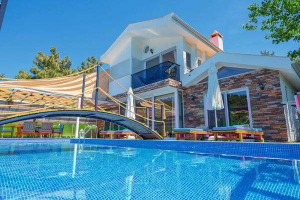 Villa Stentor, Kalkan Bölgesinde, 3 Odalı, Jakuzili, Kapalı Havuzlu Villa 1
