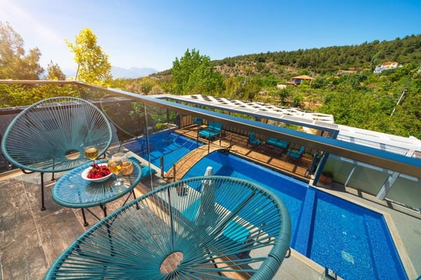 Villa Stentor, Kalkan Bölgesinde, 3 Odalı, Jakuzili, Kapalı Havuzlu Villa 3
