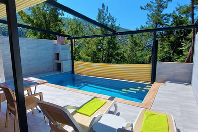 Villa Silvanus-2, Kalkan Bölgesinde, 2 Kişilik, Jakuzili, Muhafazakar Villa 3