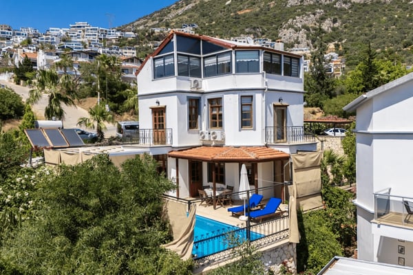 Villa Saron, Kalkan Bölgesinde, 3 Odalı, Jakuzili, Deniz Manzaralı Villa 2