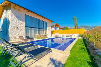 Villa Vergas-3, 3 Odalı, Jakuzili, Taş Ev 2