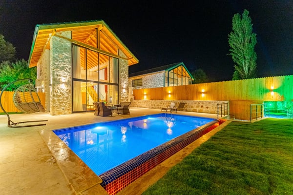 Villa Vergas-1, Kalkan Bölgesinde, 1 Odalı, Jakuzili, Balayı Villası 1