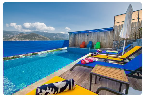 Villa Peleus, Kalkan Bölgesinde, İki Odalı, Jakuzili, Muhafazakar Villa 3